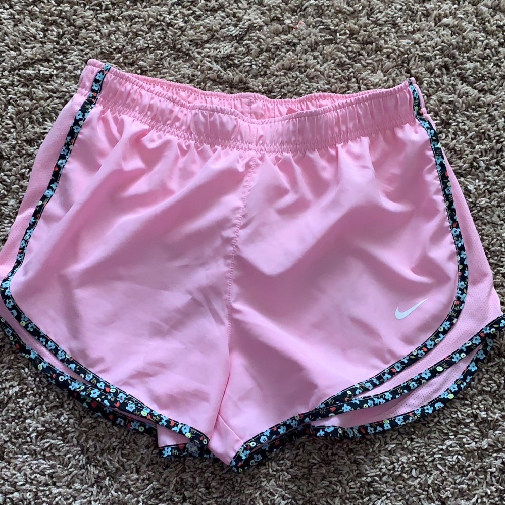 Pink Nike Dri Fit shorts. Like new Ladies Medium